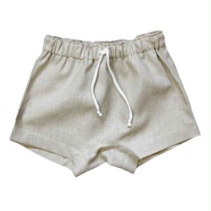 Korte broek linnen zand