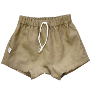 Korte broek linnen kaki