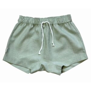 Korte broek linnen vintage groen