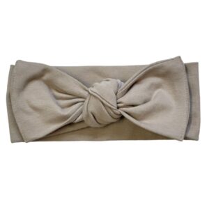 Knoop haarband taupe bio