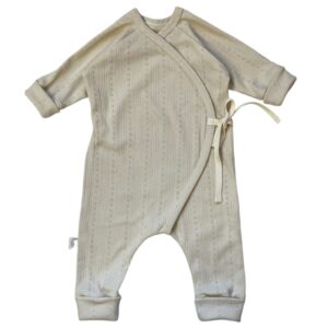 Overslagboxpakje pointelle beige