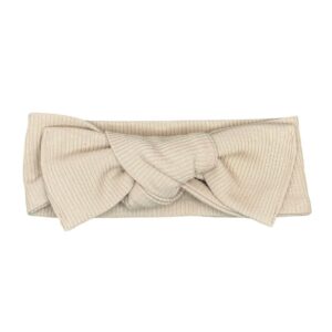 Knoop haarband rib beige