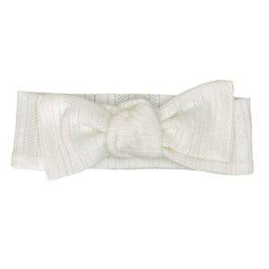 Knoop haarband pointelle ecru