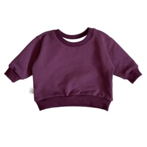 Sweatshirt aubergine bio sweat