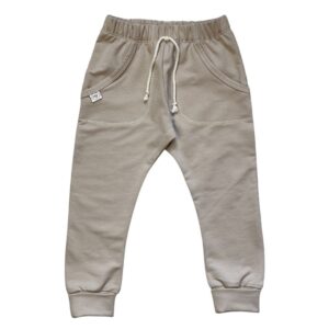 Baggy jogging jongens broek licht zand