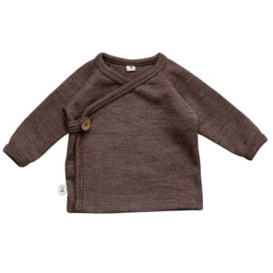 Merino wollen overslagshirtje baby