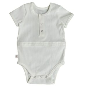 Romper peg sonde ecru ribtricot